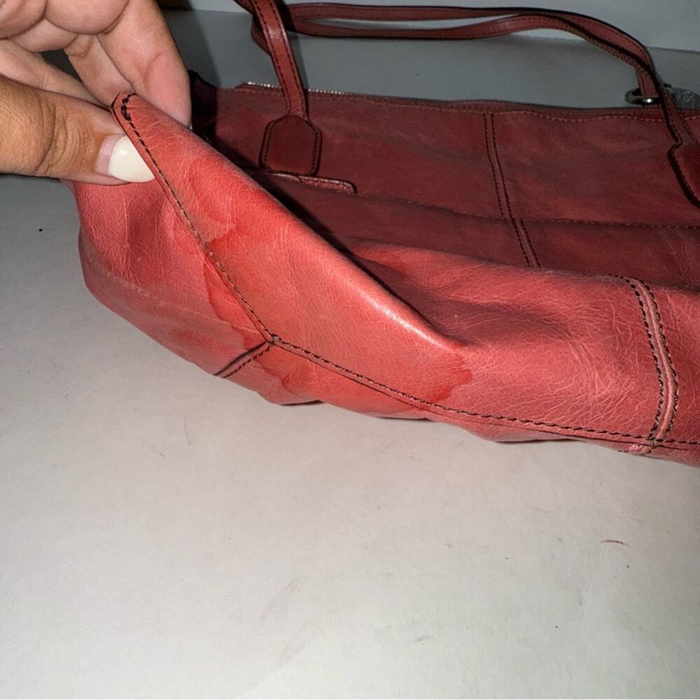 HOBO Red Leather Shoulder Bag - Picture 3 of 5